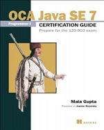 Book cover of OCA Java SE7 Programmer I certification guide